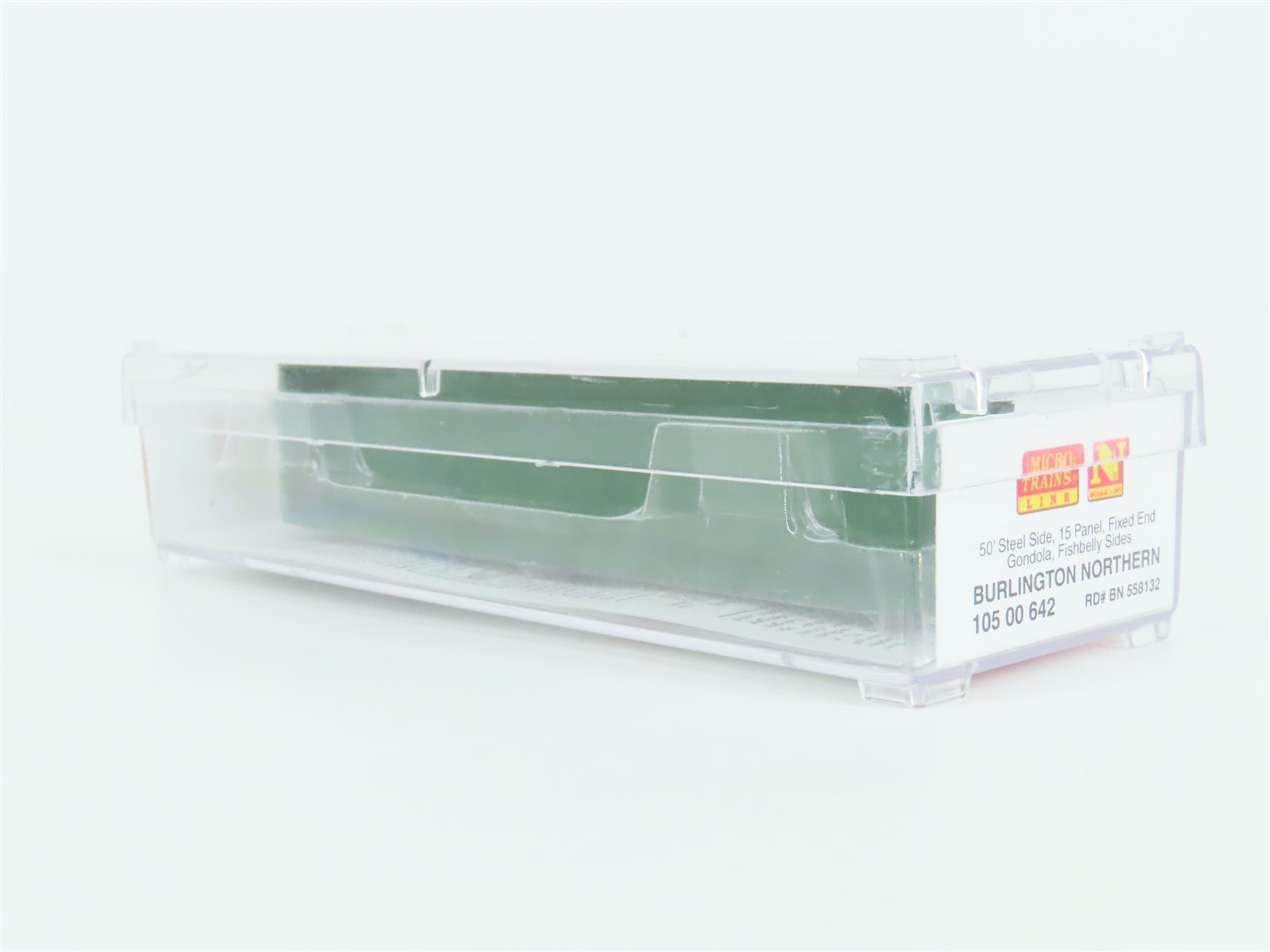 N Scale Micro-Trains MTL 10500642 BN Burlington Northern 50' Gondola Car #558132