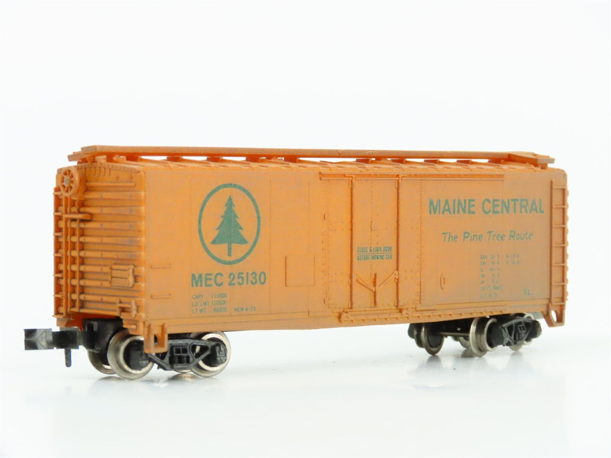N Atlas 3307 MEC Maine Central Pine Tree 40&#39; Box Car #25130 Custom Weathered