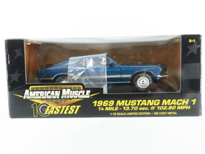 1:18 Scale Ertl American Muscle 10 Fastest Die-Cast 32752 1969 Mustang Mach 1