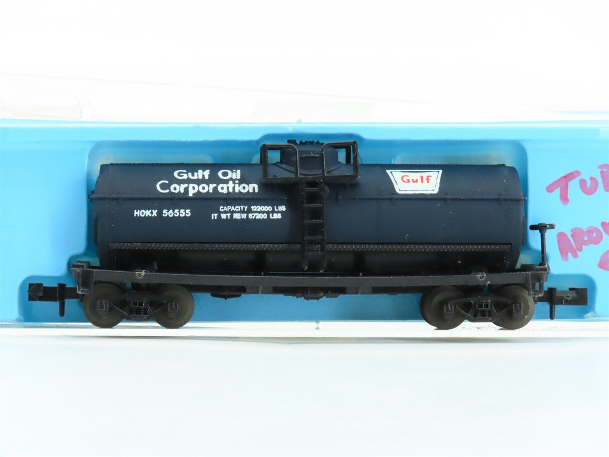 N Scale Atlas 2261 HOKX Gulf Oil Chemical Single Dome Tank Car #56555