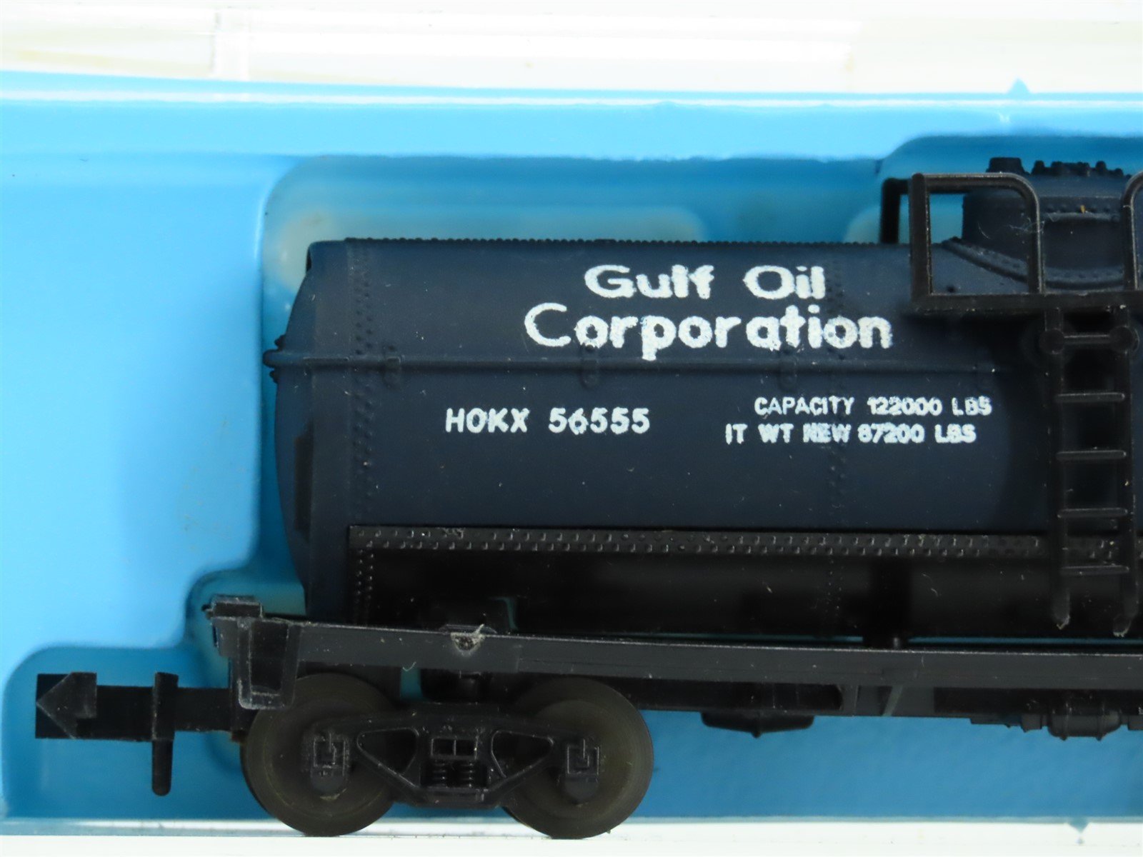 N Scale Atlas 2261 HOKX Gulf Oil Chemical Single Dome Tank Car #56555