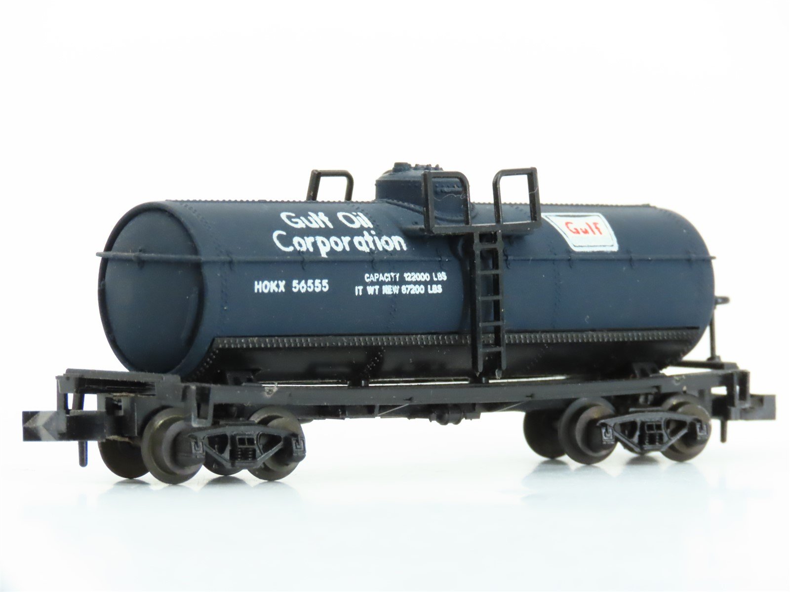 N Scale Atlas 2261 HOKX Gulf Oil Chemical Single Dome Tank Car #56555