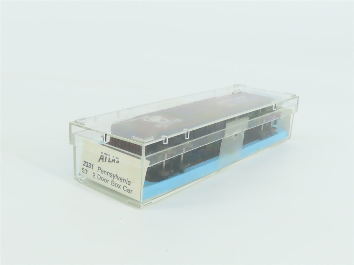 N Scale Atlas 2331 PRR Pennsylvania 50&#39; Double Door Box Car Custom Road #32065