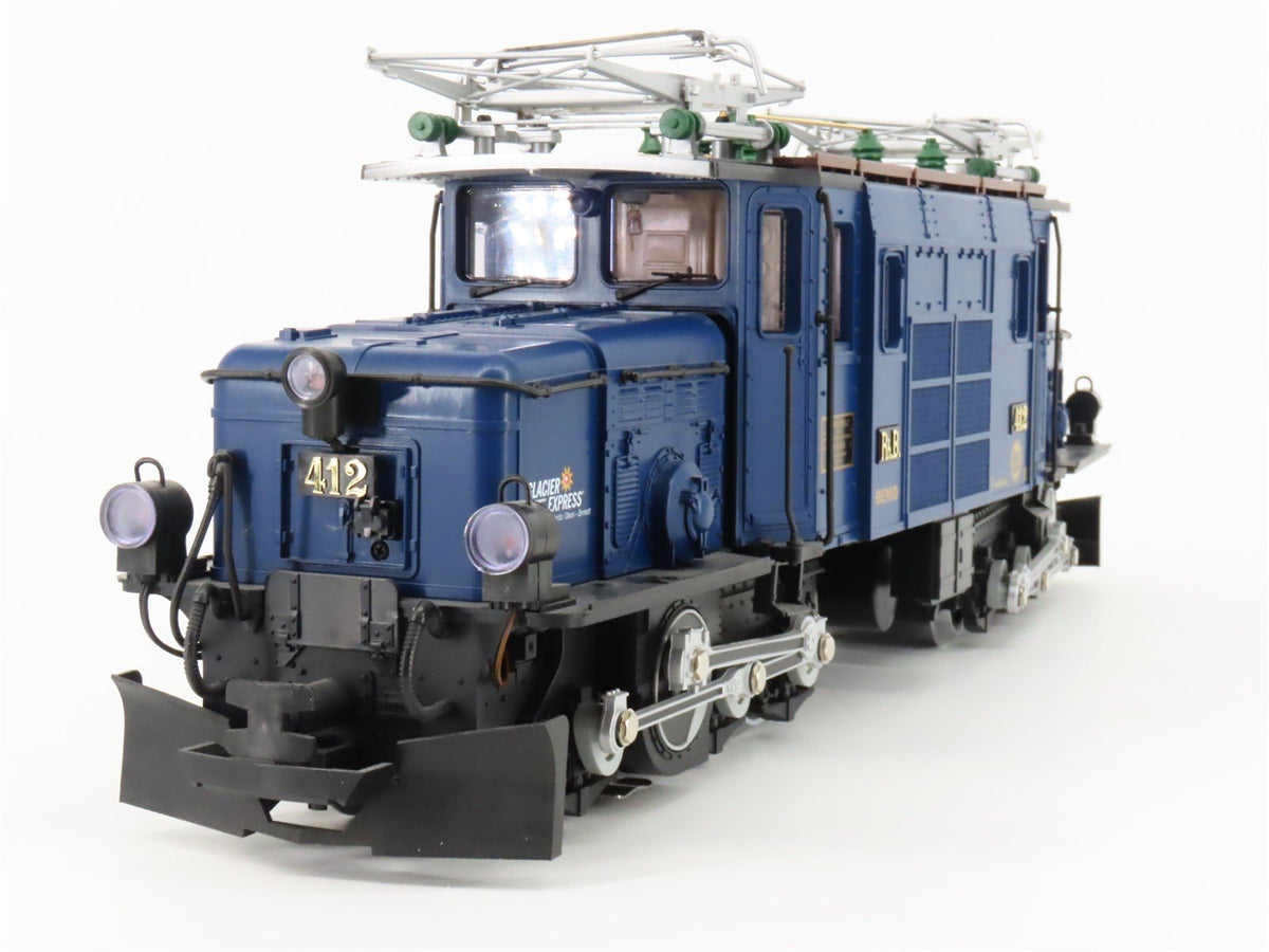 G LGB 27402 RhB Glacier Express 6/6 Electric #412 w/ DCC &amp; Sound - BAD GEARS