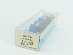 N Scale Atlas 2296 WRNX Gulf Oil 3-Dome Tank Car #14502