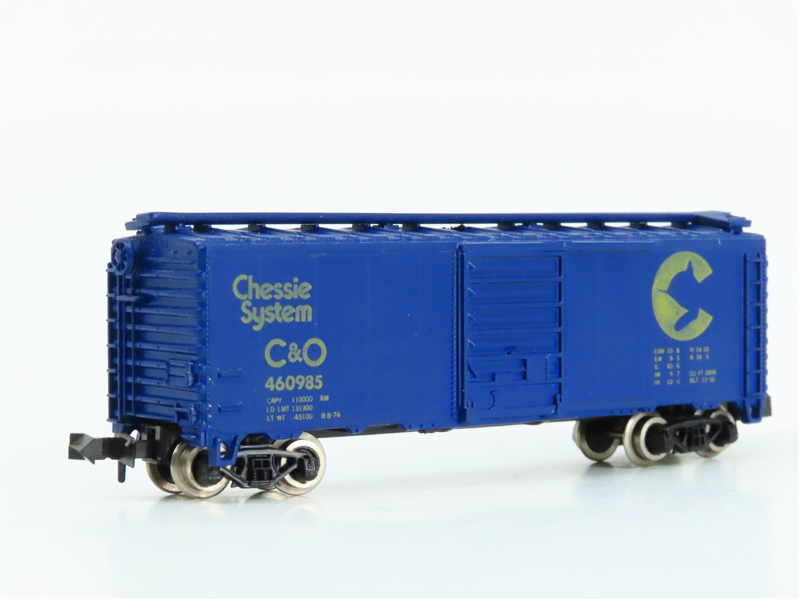 N Scale Atlas 3221 C&O Chessie System 40' Single Door Box Car #460985