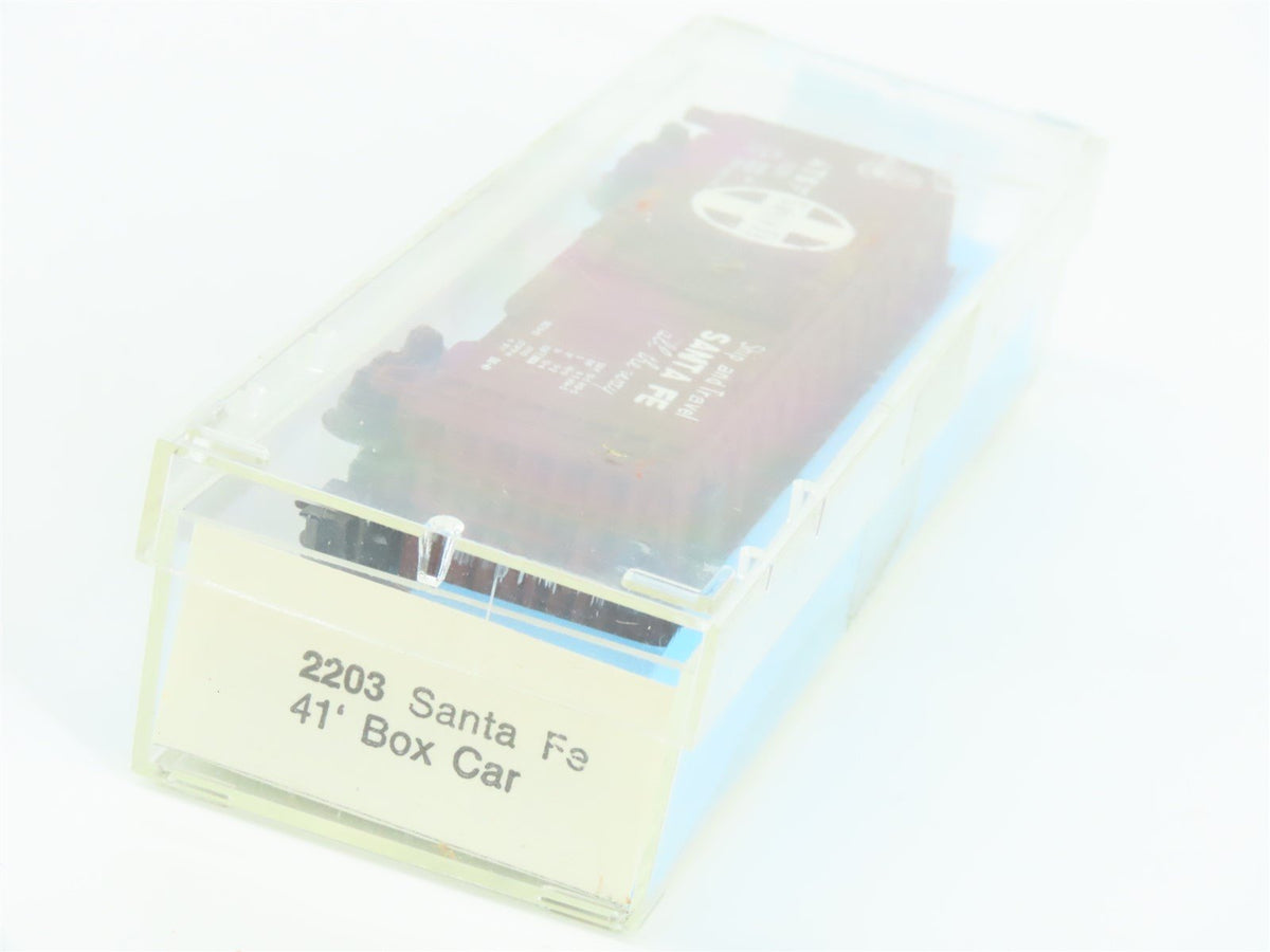 N Scale Atlas 2203 ATSF Santa Fe Railroad 41&#39; Single Door Box Car #15231