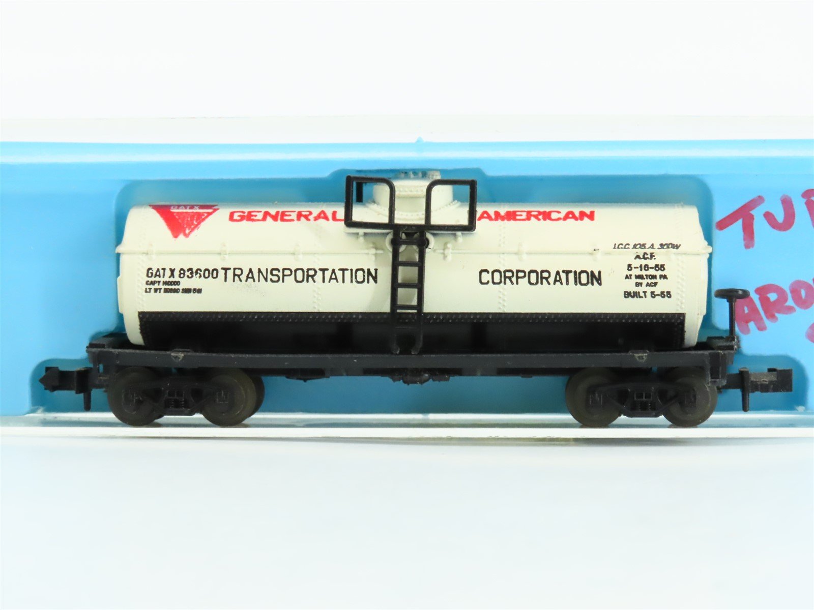 N Scale Atlas 2264 GATX General American Single Dome Chemical Tank Car #83600