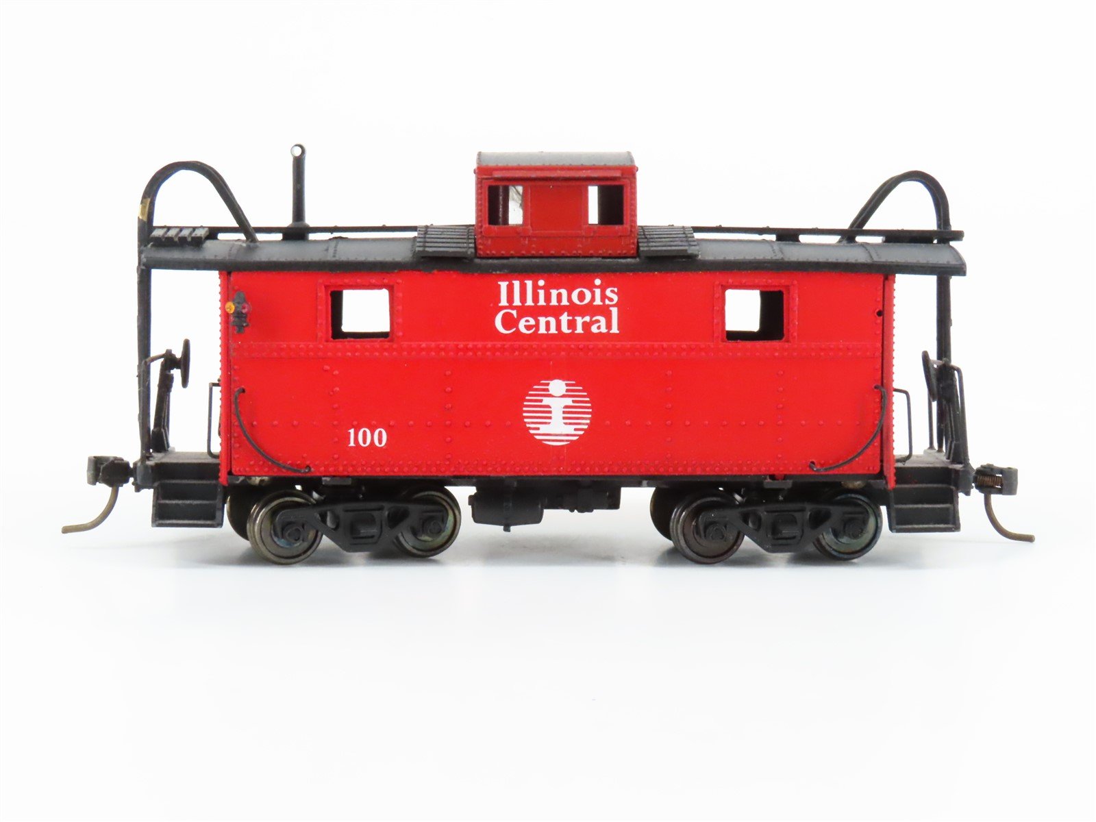 HO Scale IC Illinois Central Center Cupola Caboose #100 - Custom