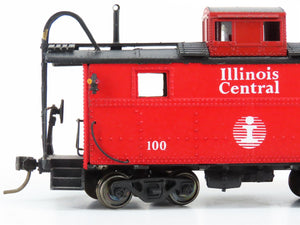 HO Scale IC Illinois Central Center Cupola Caboose #100 - Custom