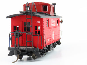 HO Scale IC Illinois Central Center Cupola Caboose #100 - Custom