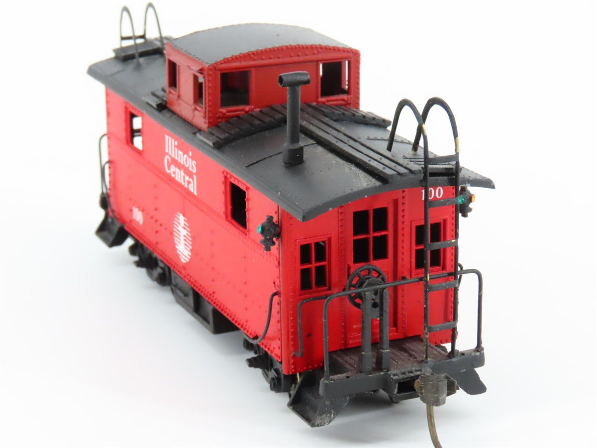 HO Scale IC Illinois Central Center Cupola Caboose #100 - Custom