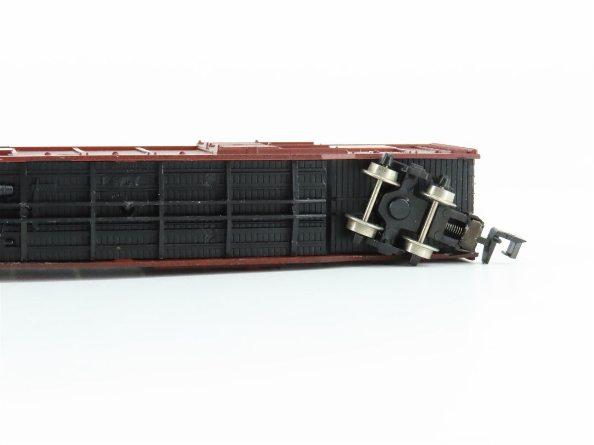 N Scale Atlas 3121 NP Northern Pacific Pig Palace Hi-Cube 85&#39; Stock Car #84200