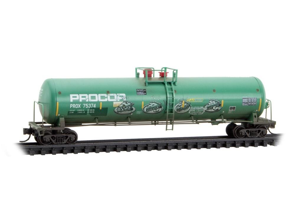 N Scale Micro-Trains MTL 11044650 PROX Procor 56&#39; Tank Car #75374 w/ Graffiti