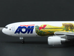 1:400 Scale Dragon Wings 55328 Die-Cast AOM McDonnell Douglas DC-10-30 Aircraft