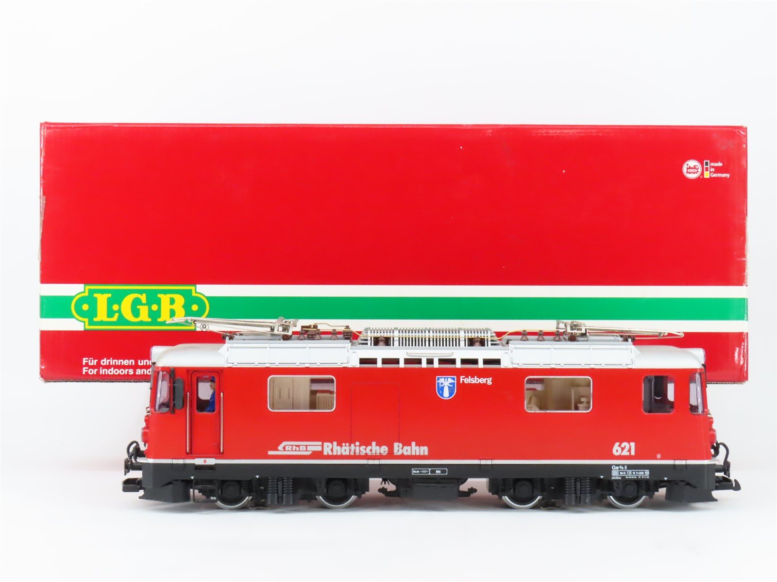 G Scale LGB 23430 RhB Viafier Retica Ge 4/4 Electric Locomotive #621 w/ Sound