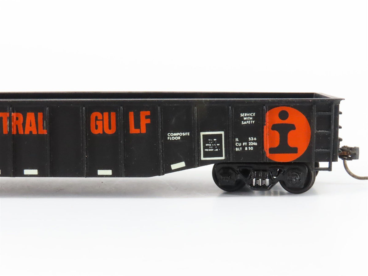 HO Scale BRASS HYBRID ICG Illinois Central Gulf 50&#39; Gondola #245203 - Custom