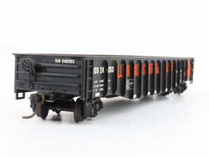 HO Scale BRASS HYBRID ICG Illinois Central Gulf 50' Gondola #245203 - Custom