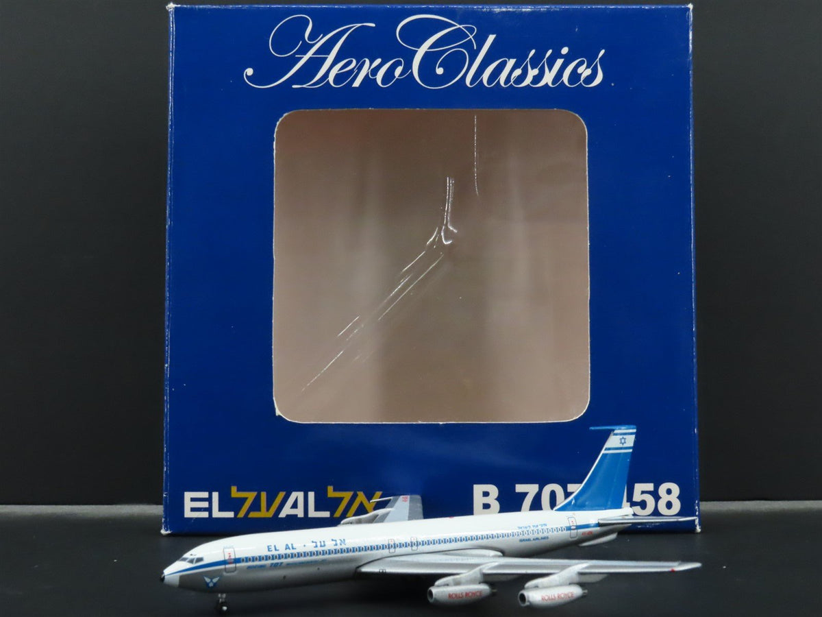 1:400 Scale Aero Classics Die-Cast El Al Boeing B-707-458 Aircraft 4X-ATA