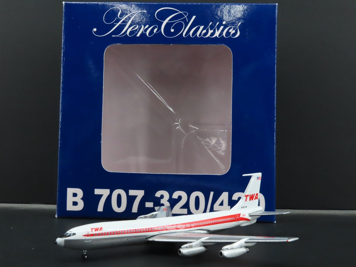 1:400 Aero Classics Die-Cast TWA Trans World Boeing B-707-300 Aircraft N761TW
