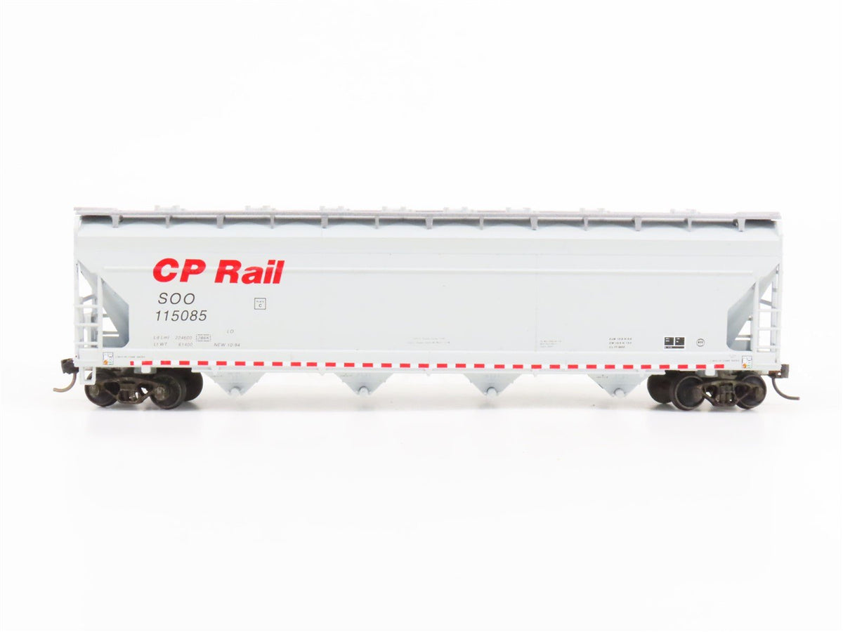 HO Scale Athearn SOO Line CP Rail 4-Bay Covered Hopper #115085 - Custom