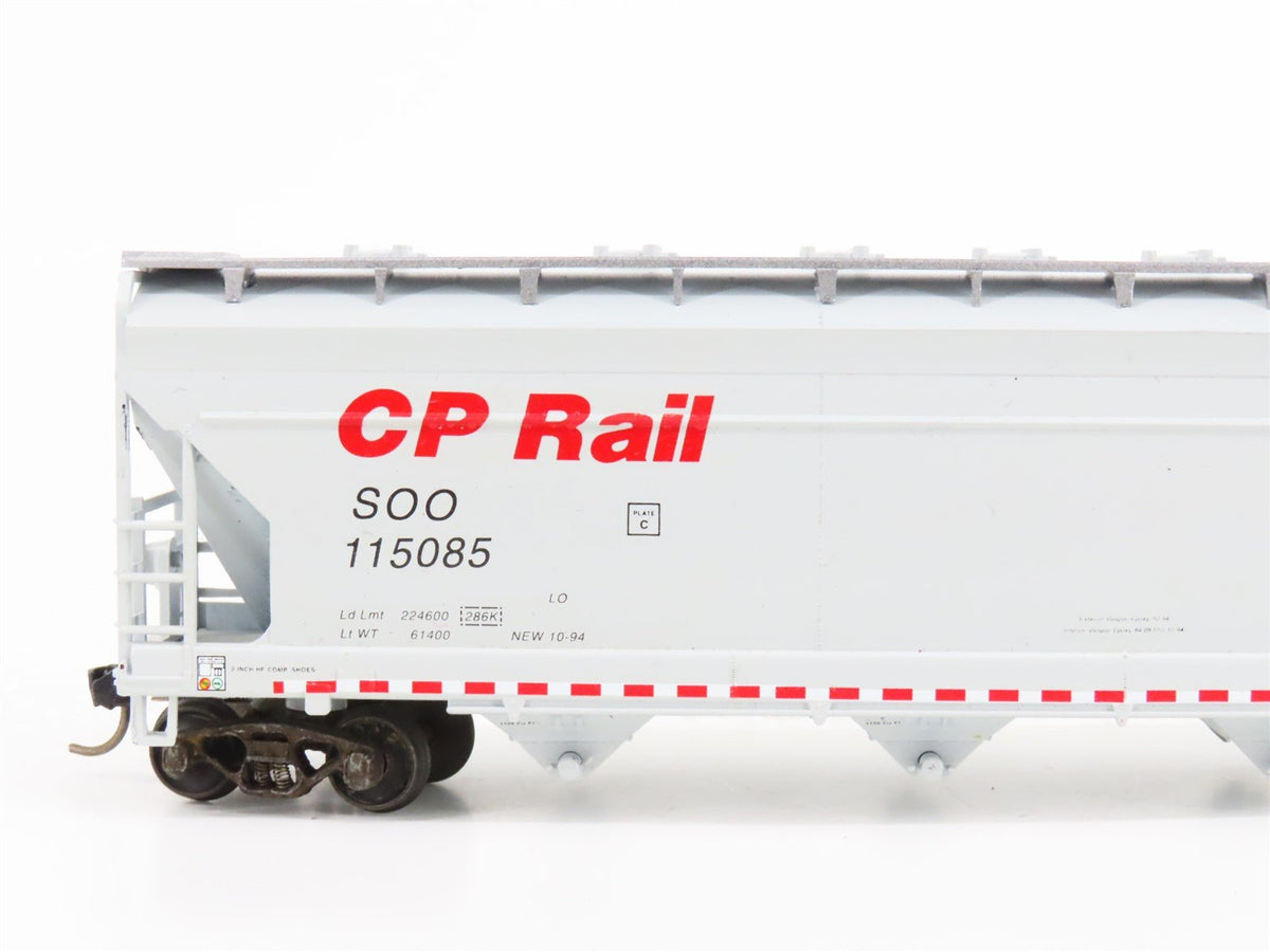 HO Scale Athearn SOO Line CP Rail 4-Bay Covered Hopper #115085 - Custom