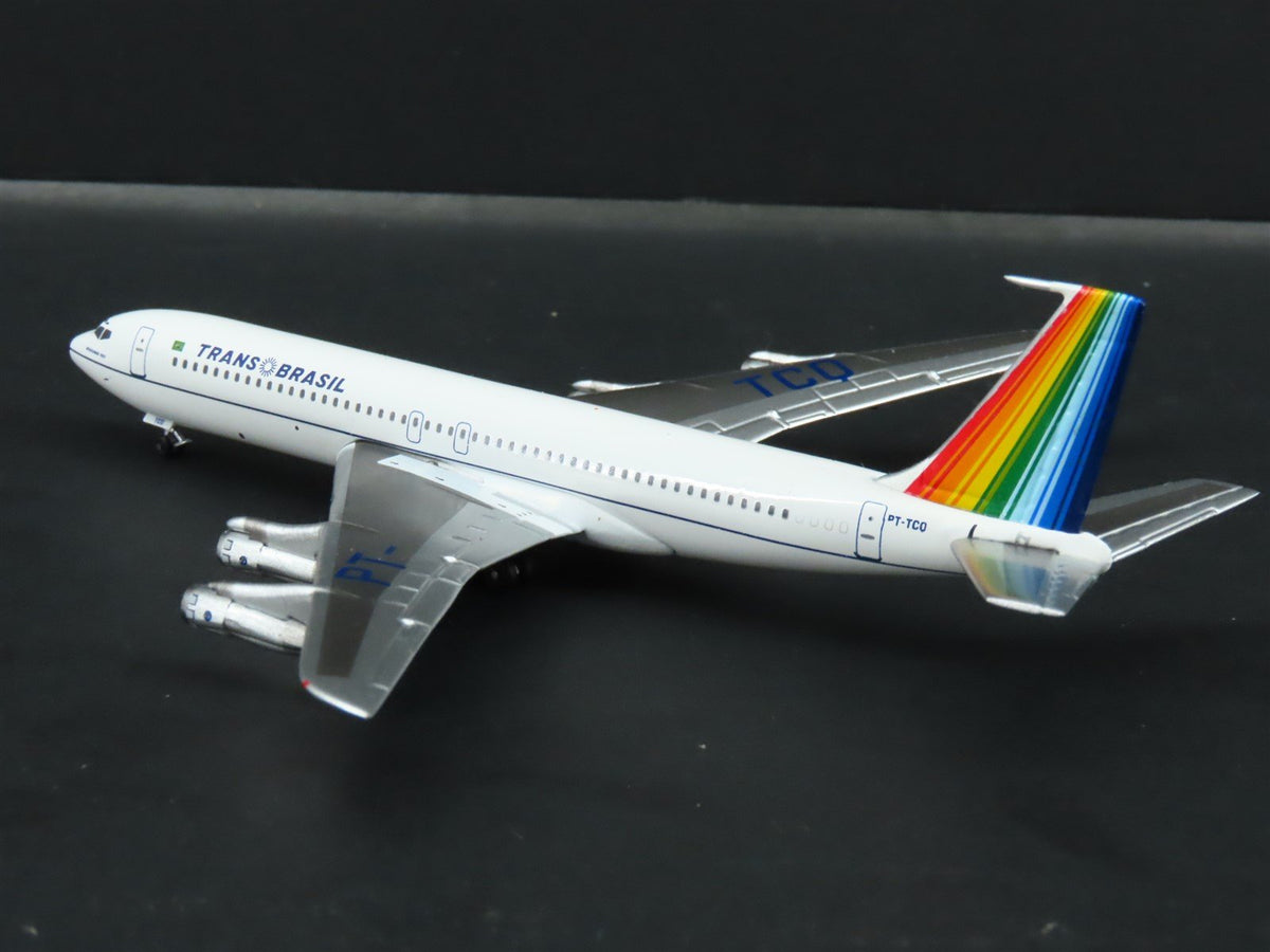 1:400 Aero Latin Classics Trans Brasil B-707-336B Aircraft PT-TCQ &quot;Rainbow Tail&quot;