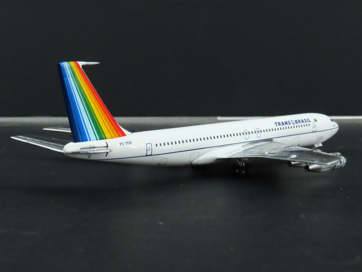 1:400 Aero Latin Classics Trans Brasil B-707-336B Aircraft PT-TCQ &quot;Rainbow Tail&quot;