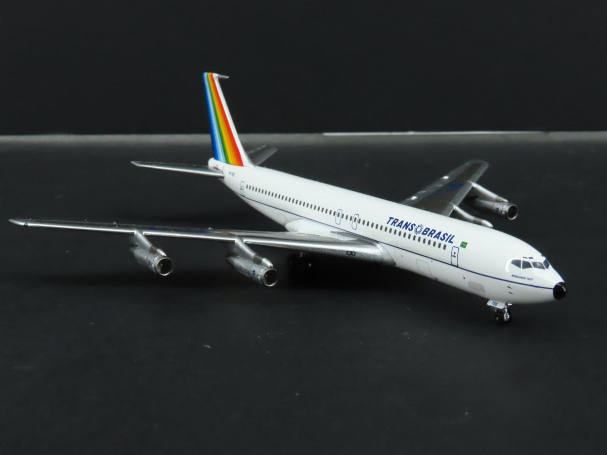 1:400 Aero Latin Classics Trans Brasil B-707-336B Aircraft PT-TCQ &quot;Rainbow Tail&quot;