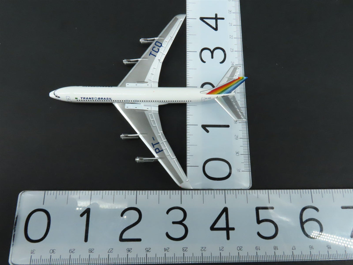 1:400 Aero Latin Classics Trans Brasil B-707-336B Aircraft PT-TCQ &quot;Rainbow Tail&quot;