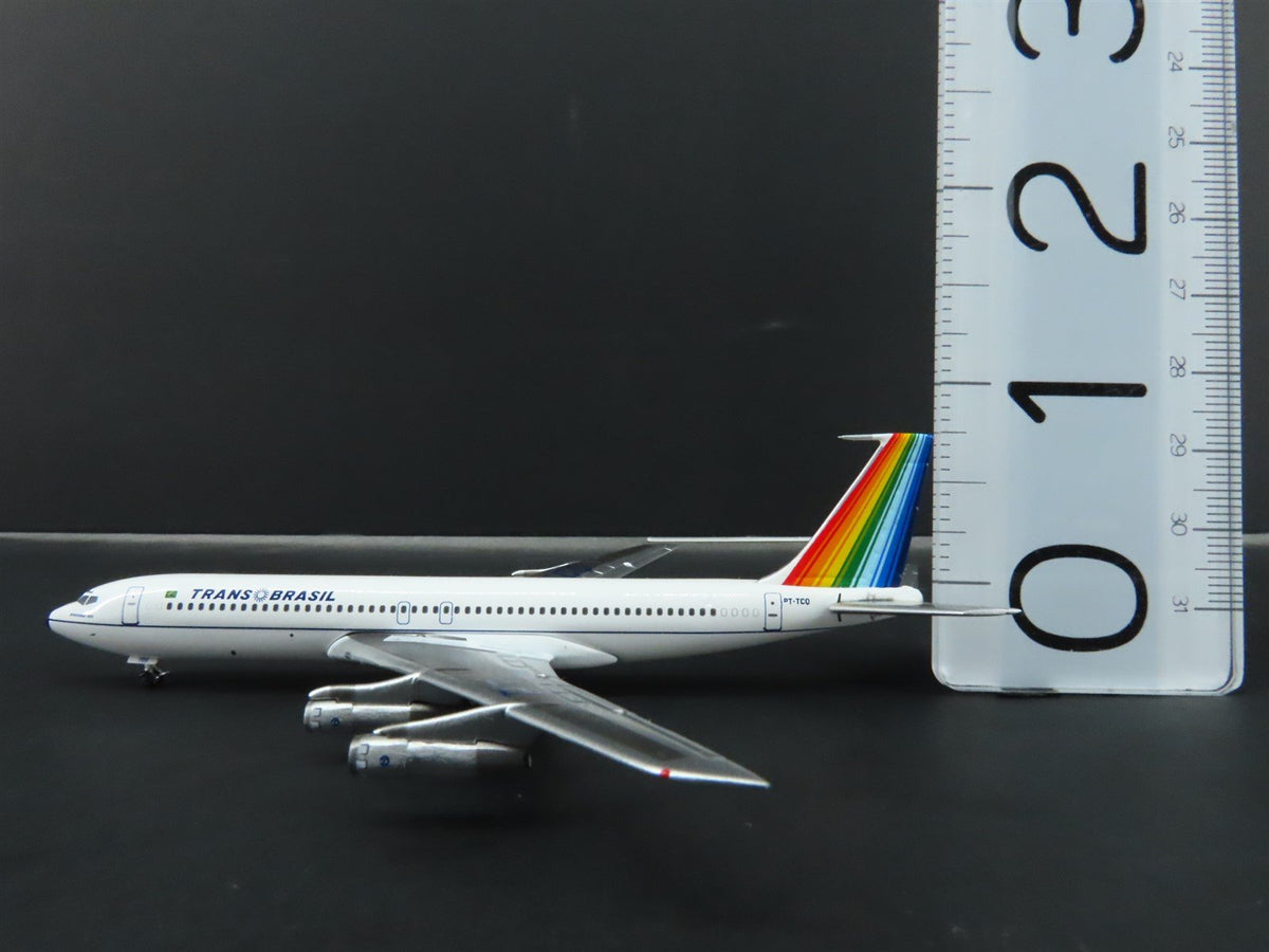 1:400 Aero Latin Classics Trans Brasil B-707-336B Aircraft PT-TCQ &quot;Rainbow Tail&quot;