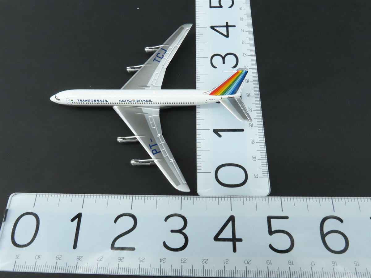 1:400 Aero Latin Classics TransBrasil B-707-327C Aircraft PT-TCJ &quot;Rainbow Tail&quot;