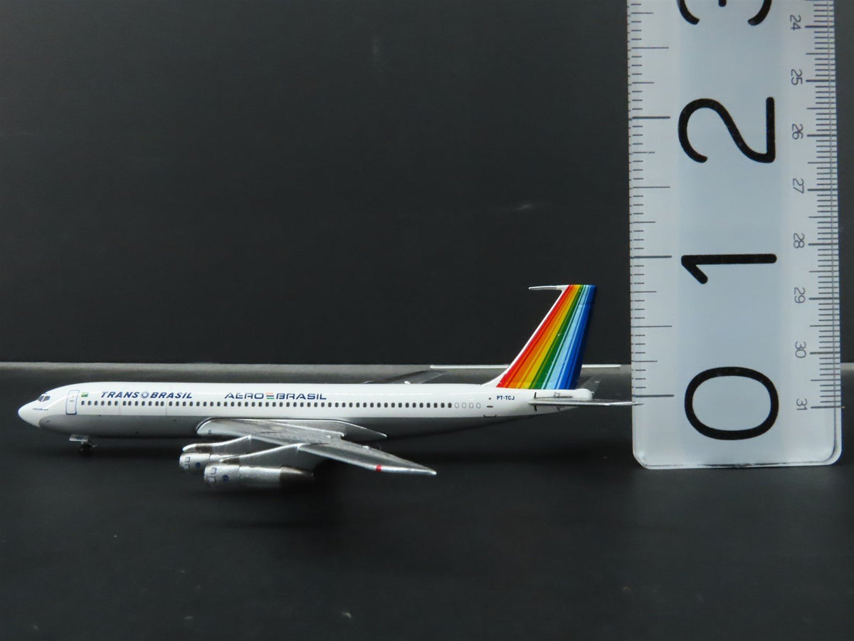 1:400 Aero Latin Classics TransBrasil B-707-327C Aircraft PT-TCJ &quot;Rainbow Tail&quot;