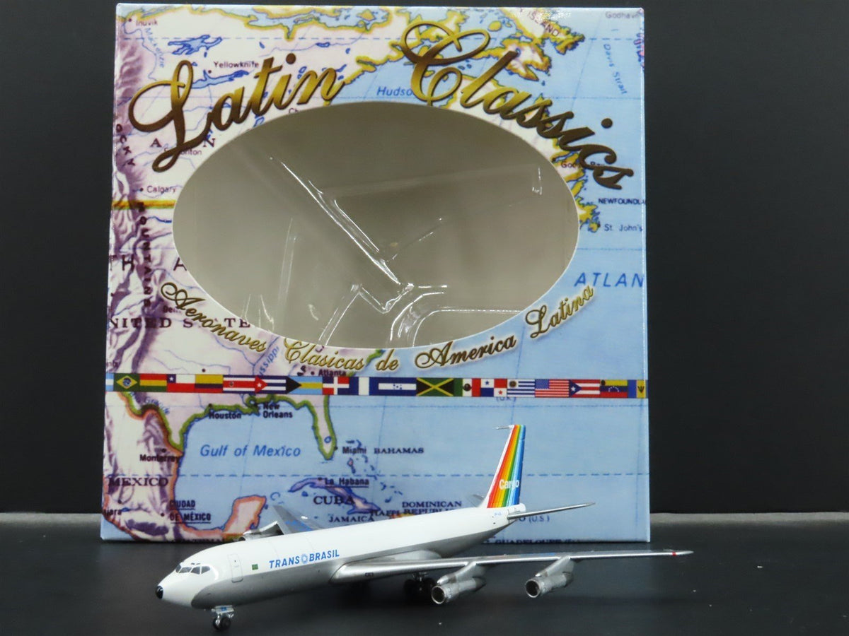 1:400 Aero Latin Classics TransBrasil B-707-341C Aircraft PP-VJS &quot;Rainbow Tail&quot;