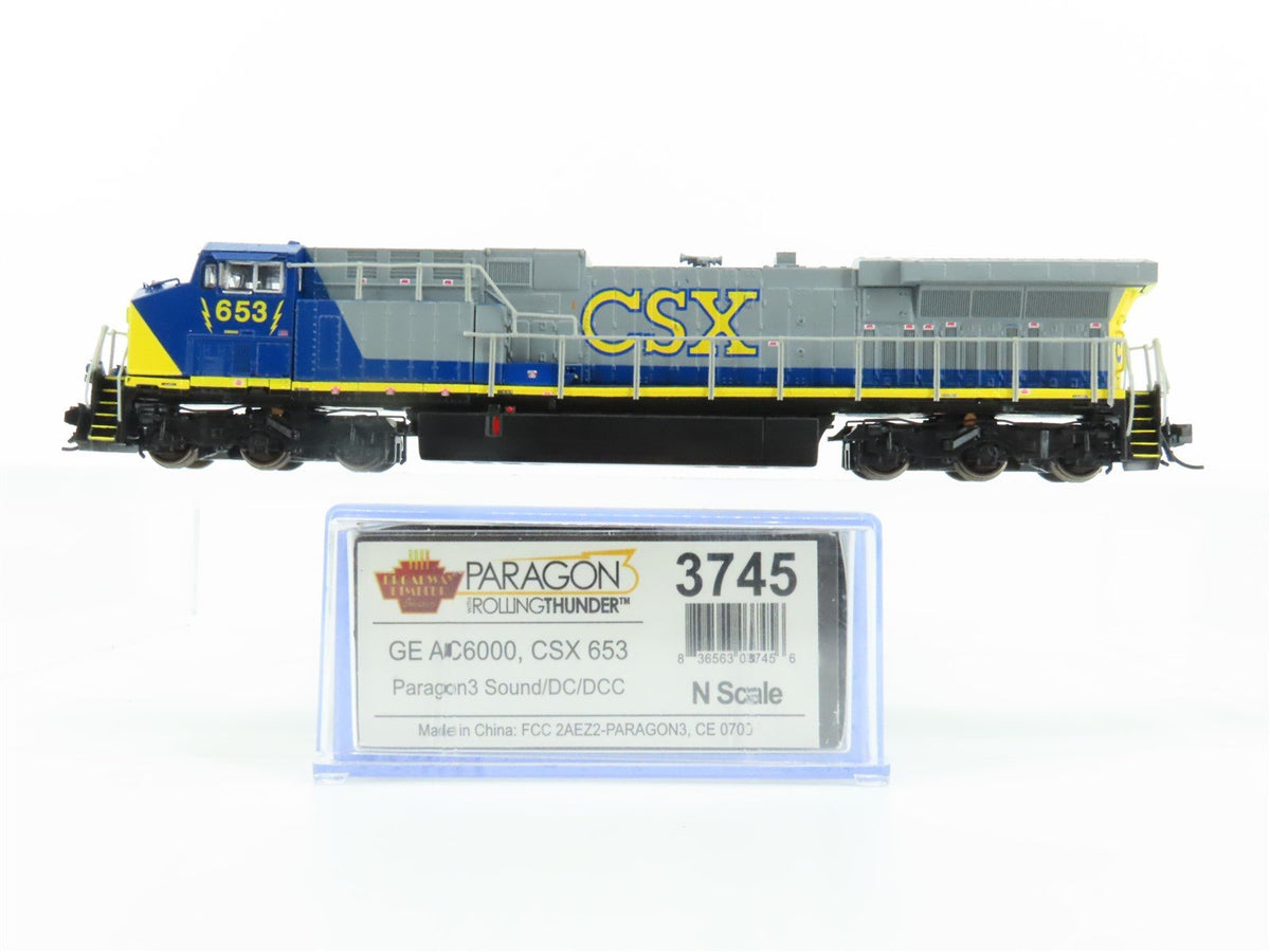 N Broadway Limited BLI 3745 CSX AC6000CW YN2 Diesel #653 w/Paragon 3 DCC &amp; Sound