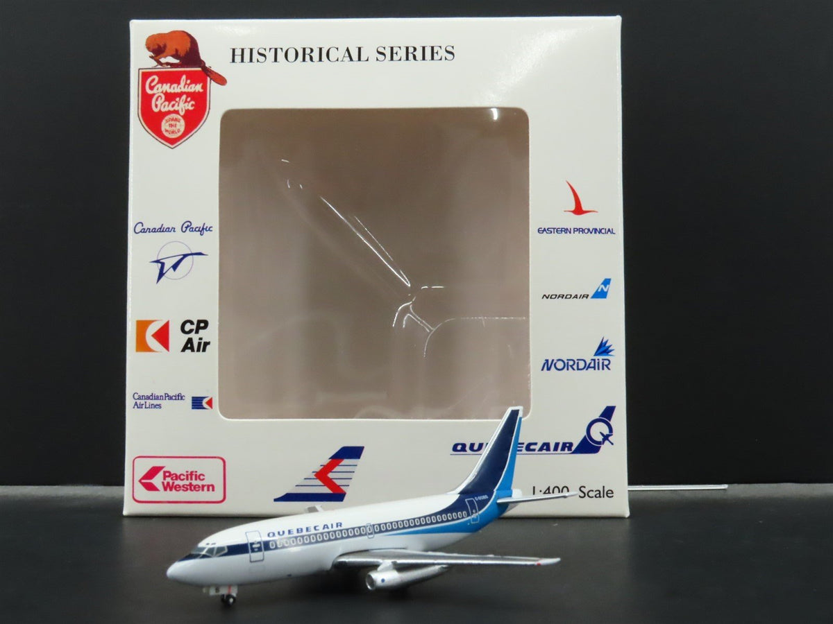 1:400 Scale Aero Classics Die-Cast Quebecair Boeing B-737-200 Aircraft C-GQBS