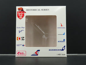 1:400 Scale Aero Classics Die-Cast Quebecair Boeing B-737-200 Aircraft C-GQBS