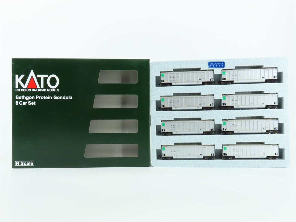 N Scale KATO 106-4653 SBTX Leasing BethGon Protein Gondola 8-Car Set #2