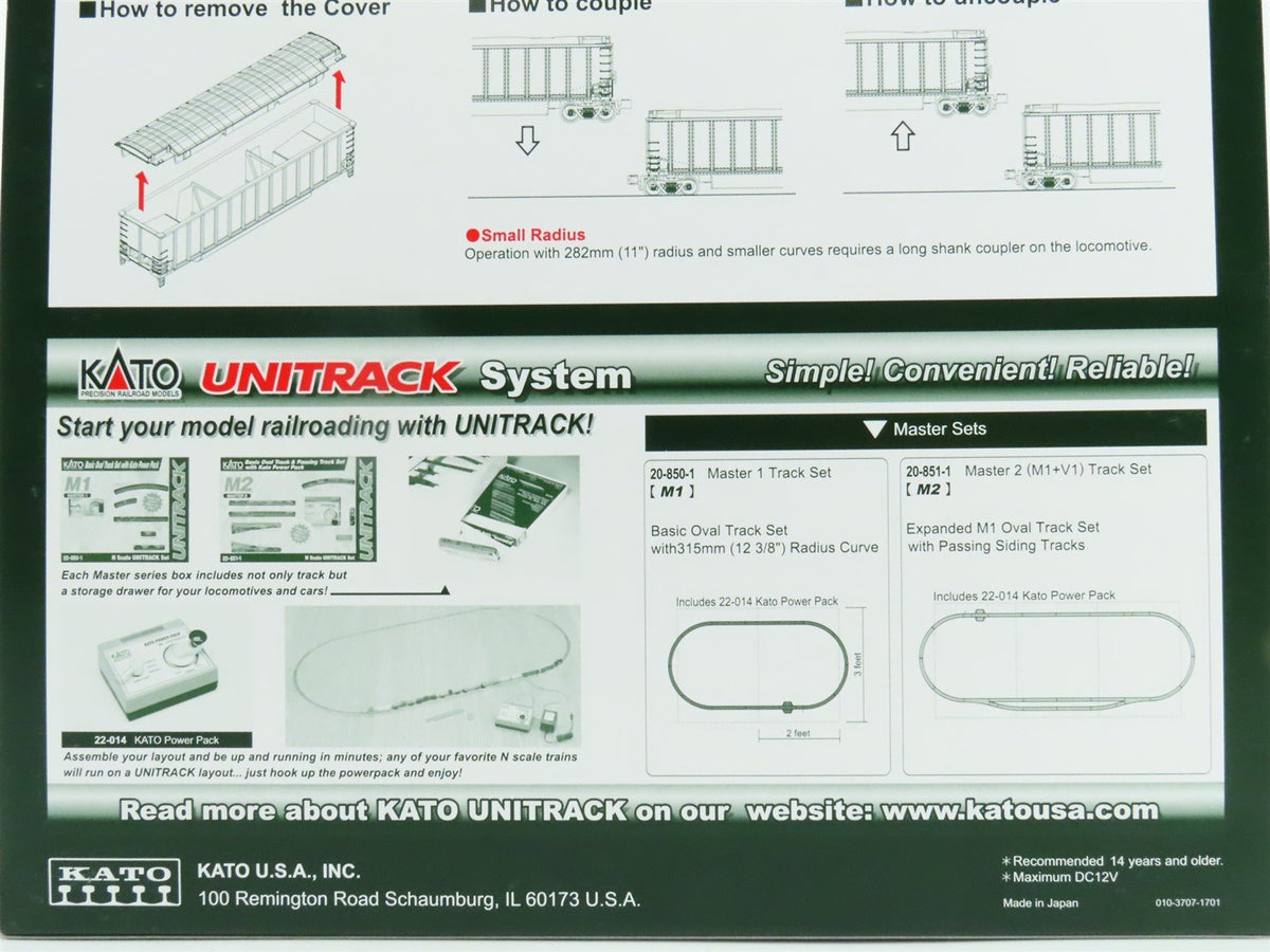 N Scale KATO 106-4653 SBTX Leasing BethGon Protein Gondola 8-Car Set #2