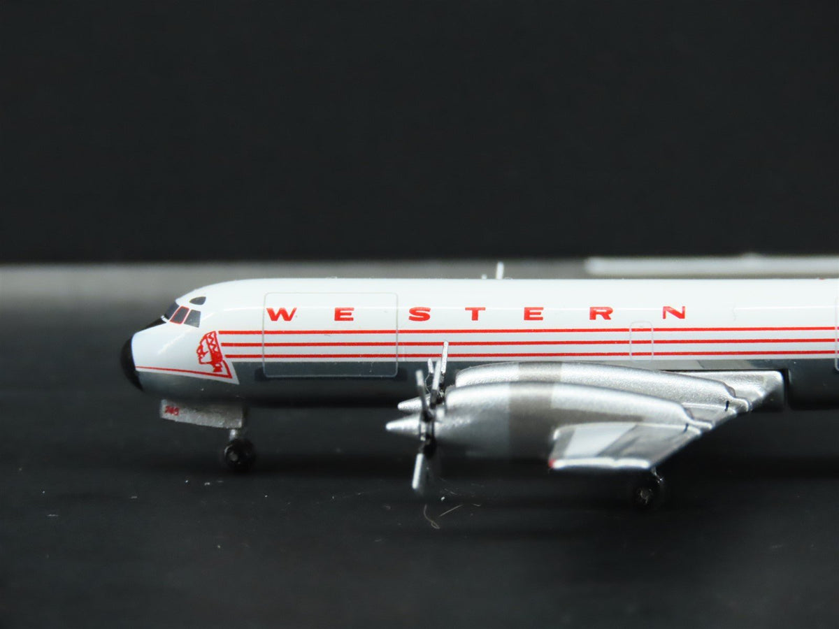 1:400 Aero Classics Die-Cast Western Lockheed L-188 Electra Aircraft N9745C