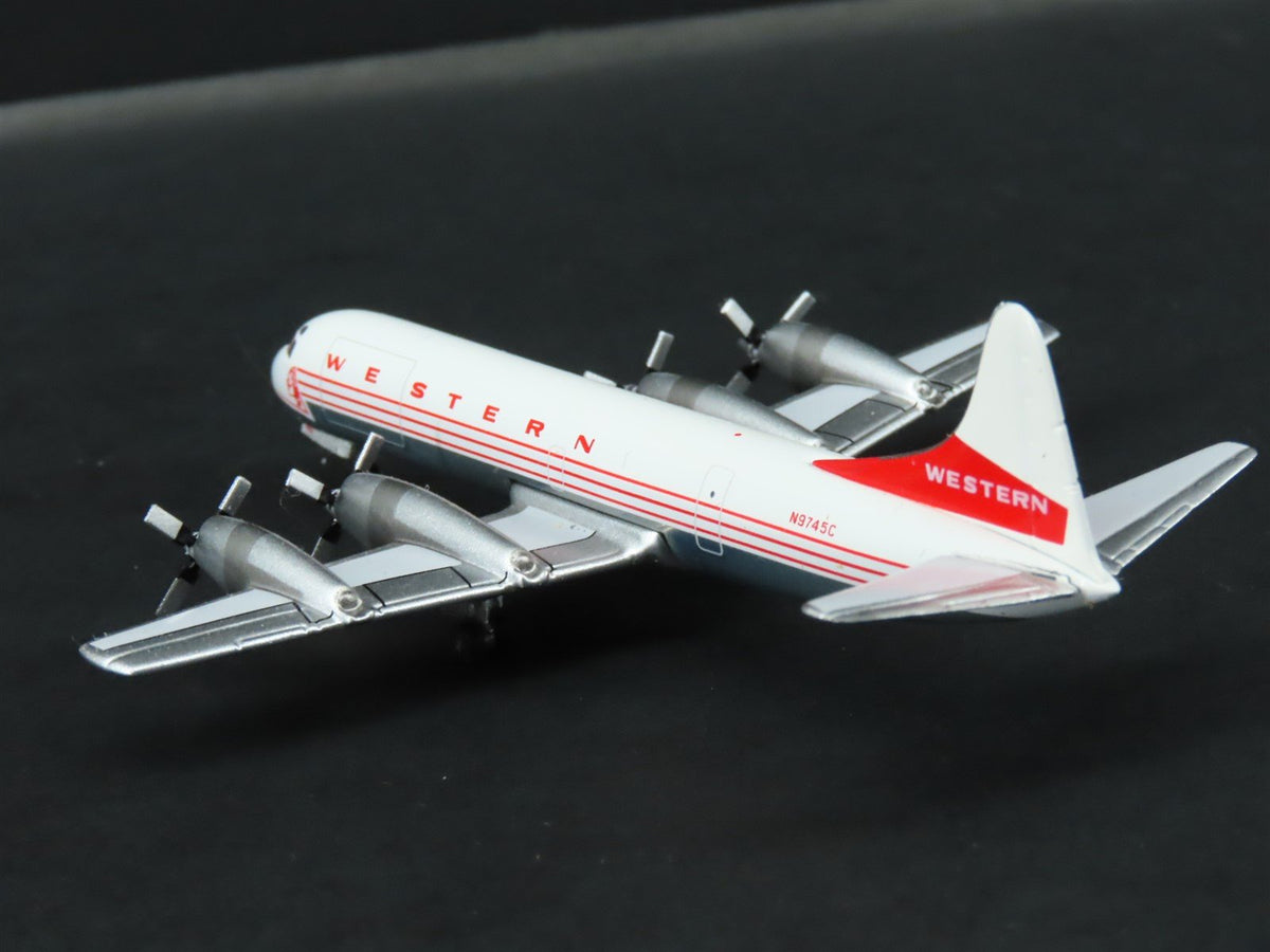 1:400 Aero Classics Die-Cast Western Lockheed L-188 Electra Aircraft N9745C