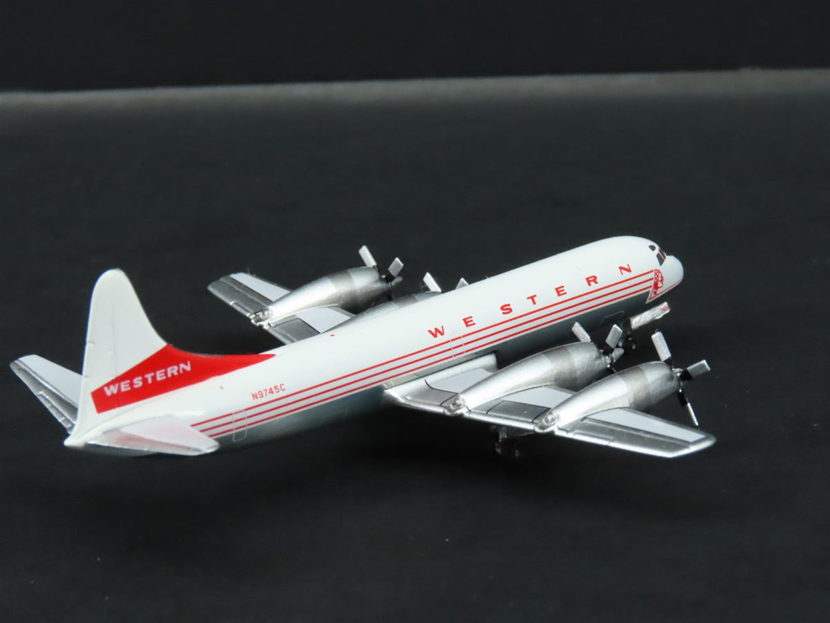 1:400 Aero Classics Die-Cast Western Lockheed L-188 Electra Aircraft N9745C