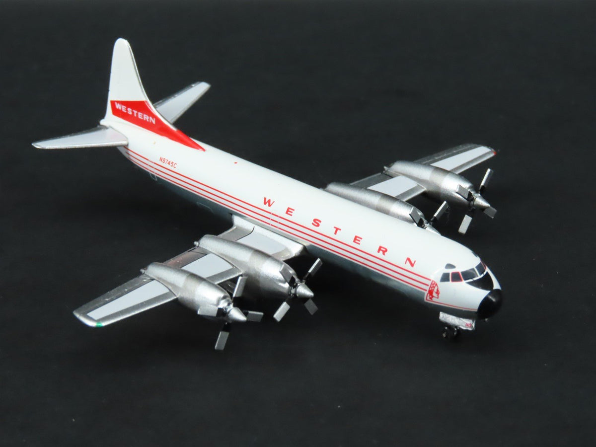 1:400 Aero Classics Die-Cast Western Lockheed L-188 Electra Aircraft N9745C