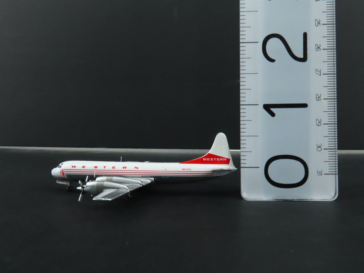 1:400 Aero Classics Die-Cast Western Lockheed L-188 Electra Aircraft N9745C