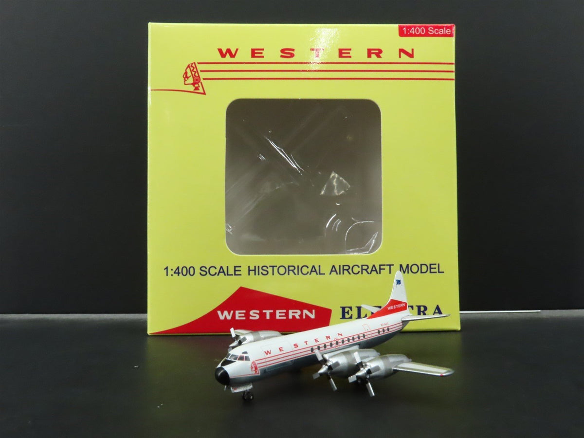 1:400 Aero Classics Die-Cast Western Lockheed L-188 Electra Aircraft N7140C