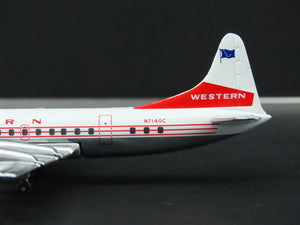 1:400 Aero Classics Die-Cast Western Lockheed L-188 Electra Aircraft N7140C