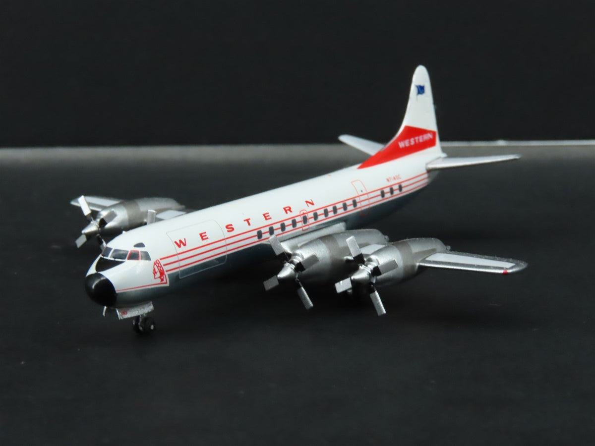 1:400 Aero Classics Die-Cast Western Lockheed L-188 Electra Aircraft N7140C