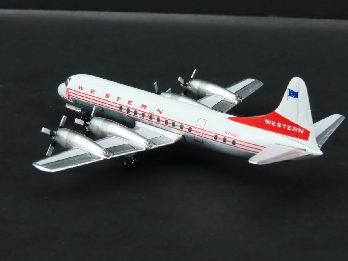 1:400 Aero Classics Die-Cast Western Lockheed L-188 Electra Aircraft N7140C