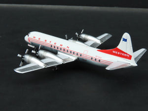 1:400 Aero Classics Die-Cast Western Lockheed L-188 Electra Aircraft N7140C