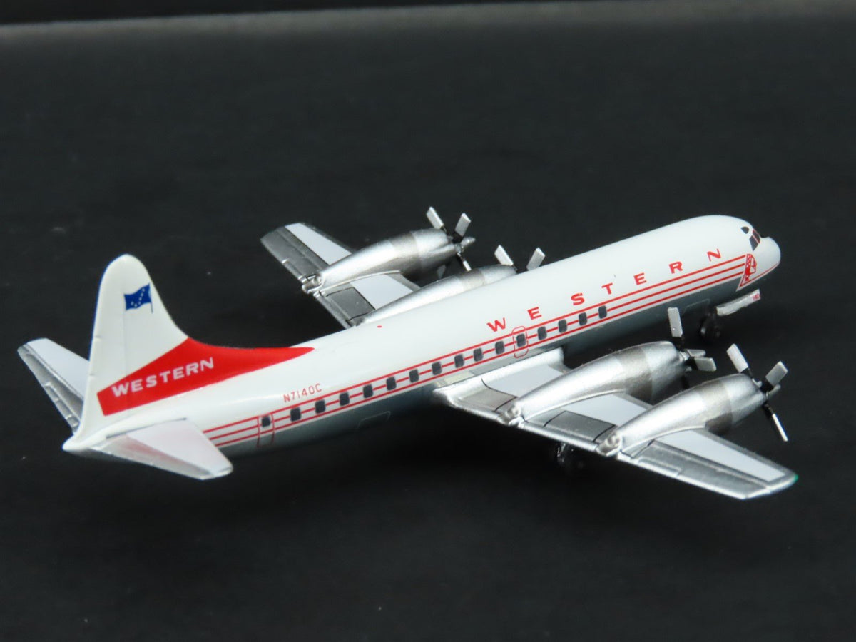 1:400 Aero Classics Die-Cast Western Lockheed L-188 Electra Aircraft N7140C